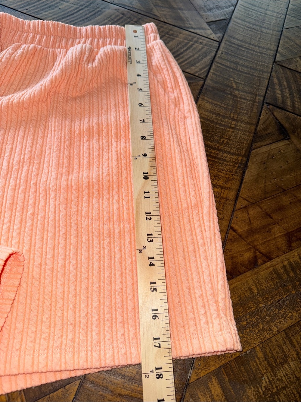 Discount Divas Womens Ribbed Top/Shorts in Peach  Sz XL - Picture 11 of 11